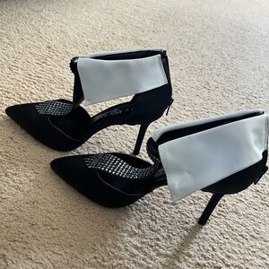 Rhinestone tuxedo heels